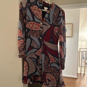 Shoshanna Sheer Floral Paisley Patchwork dress